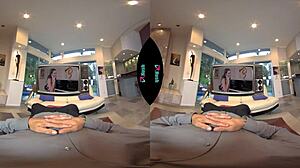 Vrhush stuffs babysitter Riley Reid's tight petite pussy relentlessly