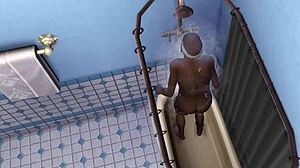 Indian Step Daughter Bursts In on Naked Daddy and Sucks Cock to Cheer Him Up - Desi Teen Fuck