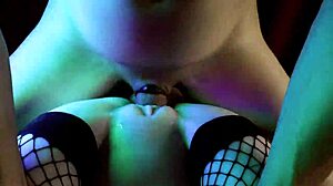 he rips clothes off sexy stripper fucks her hard cums in shaved pussy