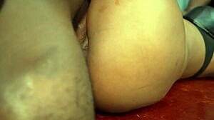 two monster cocks stretch my tight shaved pussy doggystyle