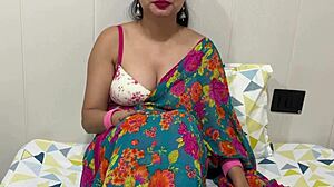 Indian stepmom's hot Hindi roleplay dirty talk video