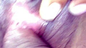 tight shaved pussy cums hard from first creampie in amateur 1on1