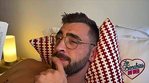 as sally, i watch jade gobble cock with her sexy french tits