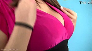 Cute Teen's Big Natural Tits Bounce Wild