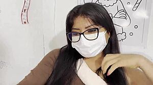 Christmas secretary bends for boss's demanding doggystyle ride