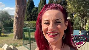 as sally, i watch jade gobble cock with her sexy french tits