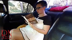 sexy boss wife submissive fuck doll threesome naughty car jerk off