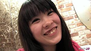 😍 curvy japanese teen 18+ chats then sucks big natural tits titjob uncensored jav casting! 🍆💦