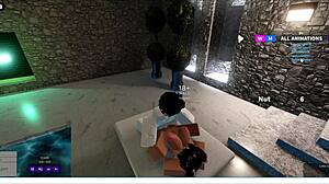 me dejo follarla un largo rato roblox game play