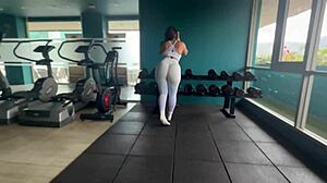 Gym pickup leads to creampie in huge ass big boobs latina
