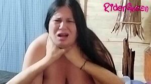 Riderqueen here, real uncensored latina milf sex tape with hubby—700 vids in bio!