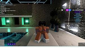 me dejo follarla un largo rato roblox game play