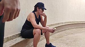 Brazilian Sapatão Machuda's Juicy Pussy Takes Hard Garage Caralho Creampie!