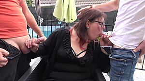 gwen's getting bolder with double vaginal and curves