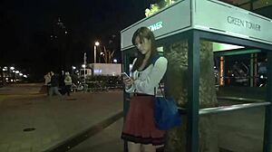 Japanese wife with big tits sucks toys and gets fucked full