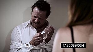 Penny Pax Redhead Wife Takes BBC While Cuckold Husband Watches Tied