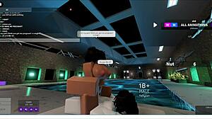 me dejo follarla un largo rato roblox game play