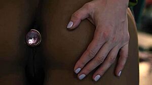 naughty black milf takes office anal from lesbian boss