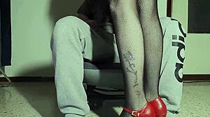 double creampie drips from wet lingerie pussy