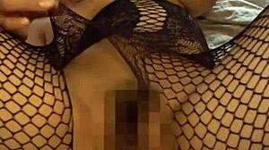 Does sexy Japanese big tits milf in underwear make you throb?