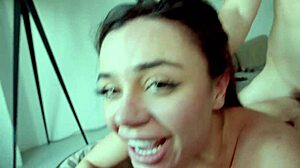 wife squirts nonstop from cock tip tease