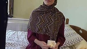 POUNDED MUSLIM BABE JIZZES MOUTH-FULL!