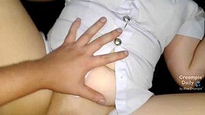 thai college girl trades pussy creampie for passing her f grade