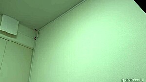 akane iruma strips lingerie then dresses in stockings fishnets see through webcam