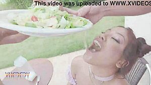 Young Venus Ignites With 4 Studs In Dap Pussy Puke Footjob Piss Fest!