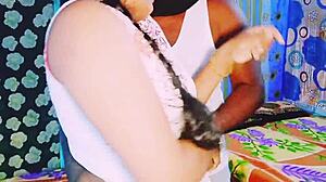 indian stepdaughter fucks stepdad with dirty telugu talk