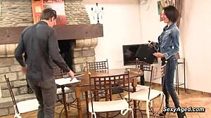 big cock guy pounds amateur milf's holes