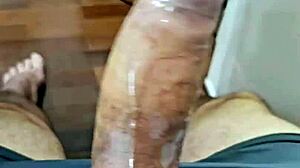 My throbbing penis bursts out in video 8!