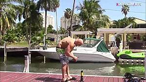 i love watching these lovely teen sluts threesome outdoors on big cocks