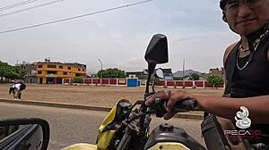 peruvian student's narrow ass takes deep anal creampie from monster cock