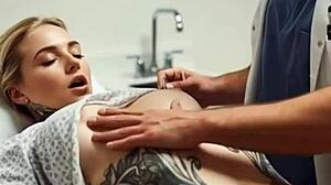 skin tattooed during sensual massage session