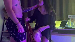 amateur babe sketching interrupted by sudden rough sex