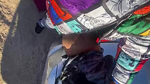 Petite Ebony Bent Over for Doggystyle Quickie Before Class?