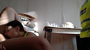 hot police babes lick pussies in steamy threesome cum feast