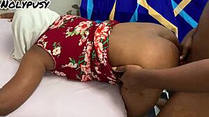 My girlfriend moans loud in homemade doggystyle, her juicy natural tits bouncing wildly