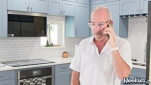 Dilf Fucks Petite Teen Lola Valentine Doggystyle Bent Over