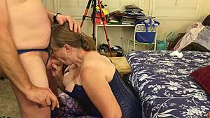 damn, granny carmen angel's deepthroat on old cock is unreal