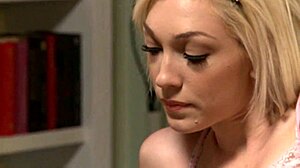 I can't resist fucking this slutty blonde schoolgirl's tight ass with my monster cock in her heels