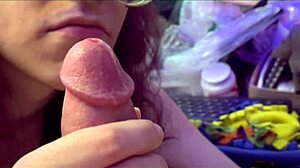 Sounding Cock Leaks Extreme Precum in Brutal Cock Rub Close-Up