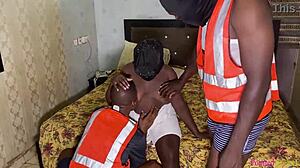 Who wouldn't pound that black ebony's wet pussy bent over for cash?!