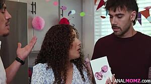 Stepmom loves birthday anal deepthroat fuck