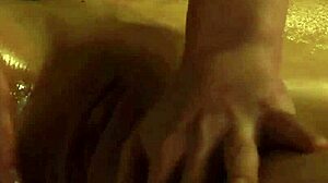 Naughty Oiled Lesbian Moans Massaged To Orgasm