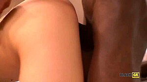 Sweet Czech Dollface Kisses Plays Dirty Interracial Games with Black DJ