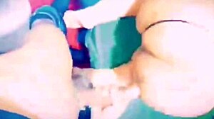 Blindfolded Latina Cougar Milf Squeezes Cock So Tight Nearly Rips Condom Off