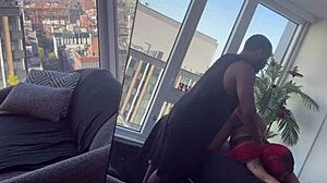 petite ebony goddess surprises with fat ass worship during black massage