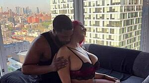 petite ebony goddess surprises with fat ass worship during black massage